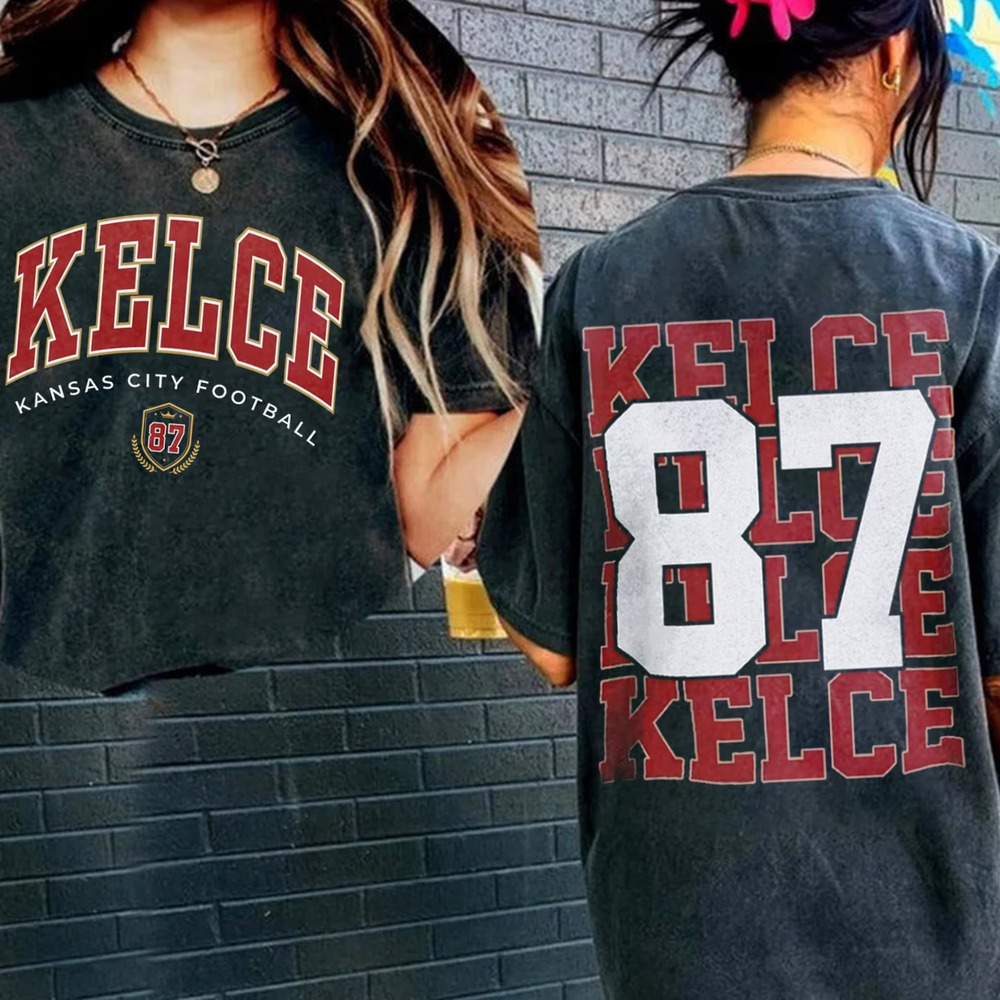 Travis Kelce Shirt Color Football Shirt Classic 90S 2 Sided